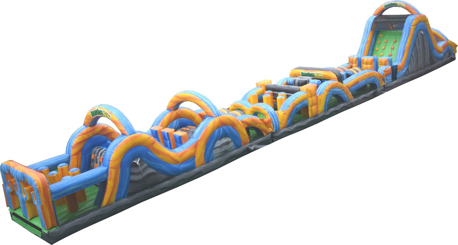 Mega Inflatable Obstacle Course and Slide