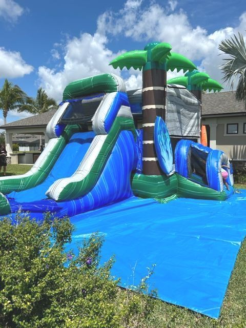 Inflatable Bounce House and Slide