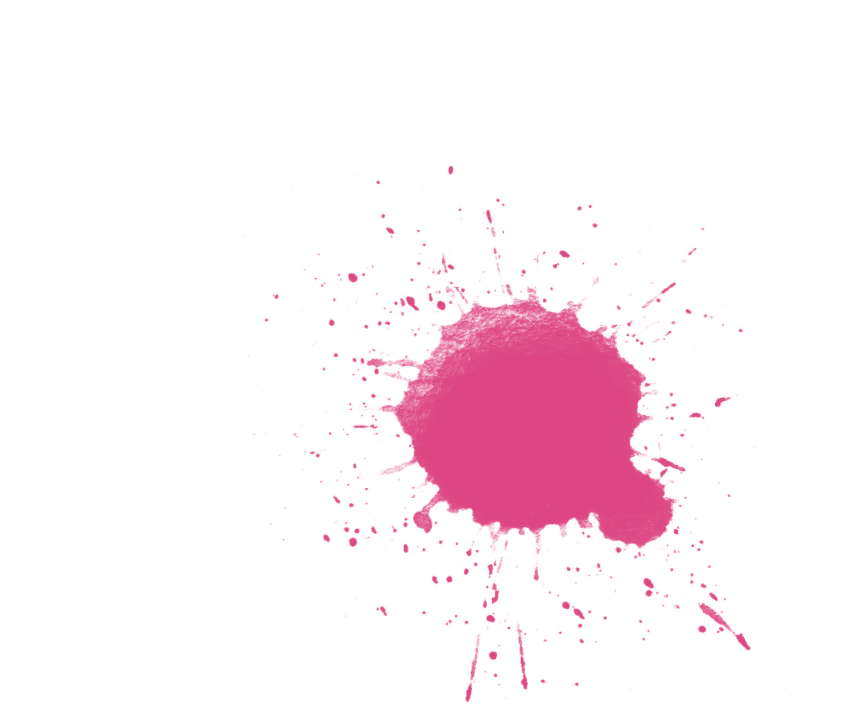 Pinker Farbklecks