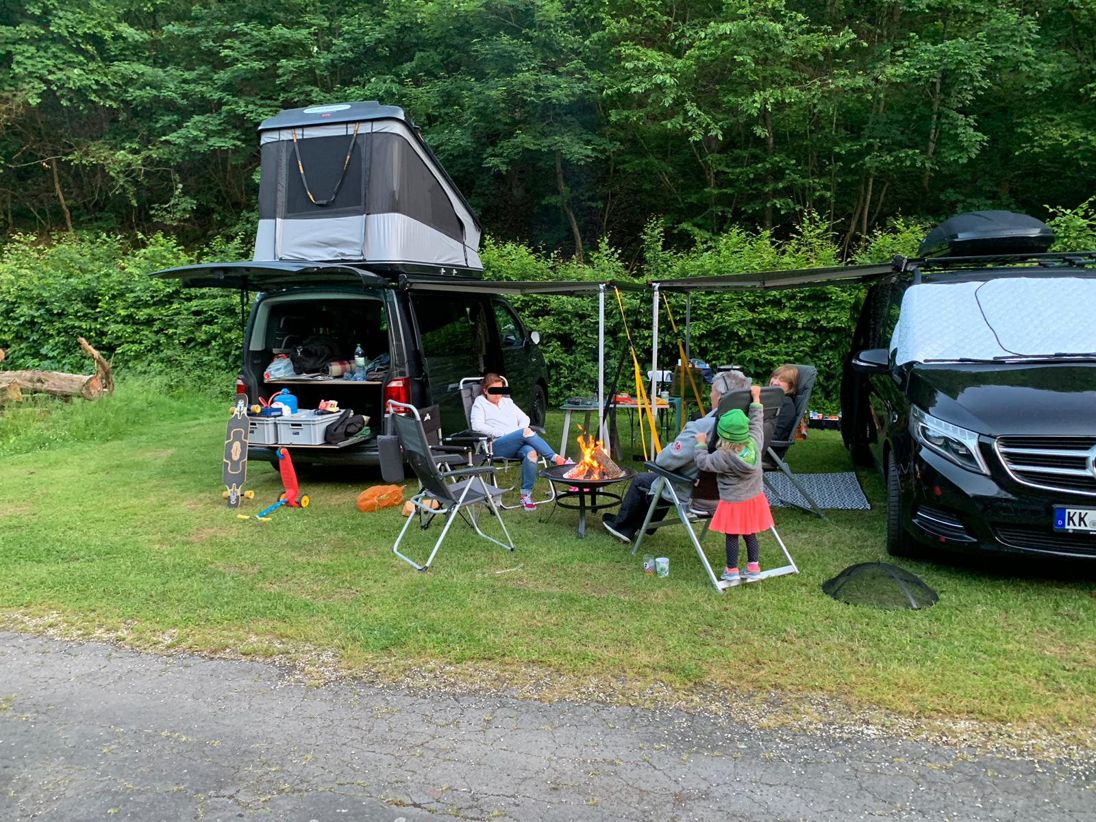 Camping, Cochem, Mosel, Lagerfeuer