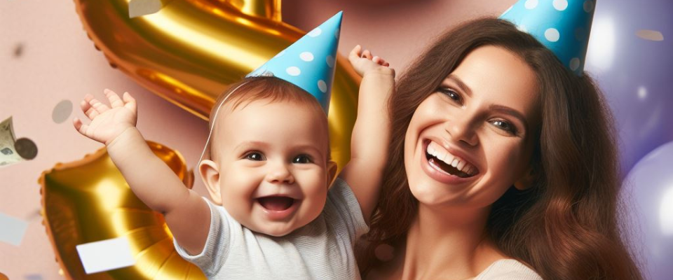 Mama freut sich über Riesterförderung