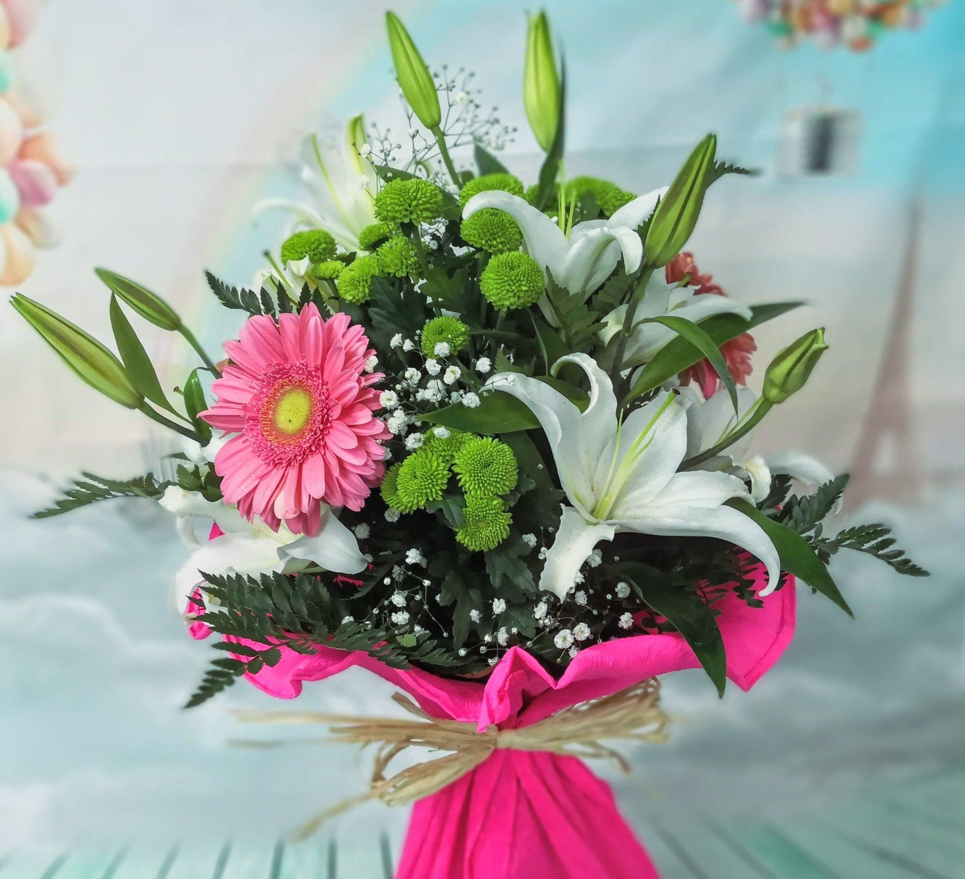 ramo de flores para la nueva mamá