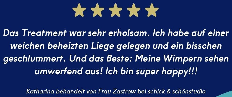 Bewertung Wimpernstudio Schick & schönstudio
