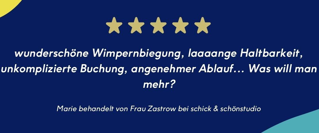 Bewertung Wimpernstudio Schick & schönstudio