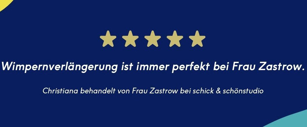 Bewertung Wimpernstudio Schick & schönstudio