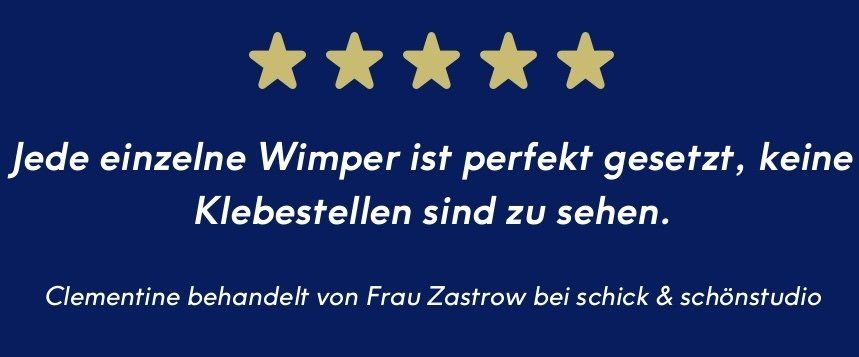 Bewertung Wimpernstudio Schick & schönstudio