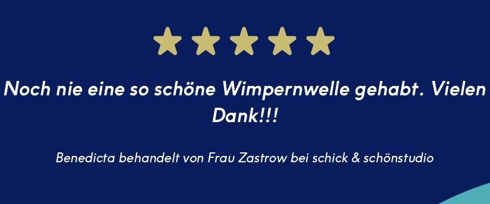 Bewertung Wimpernstudio Schick & schön