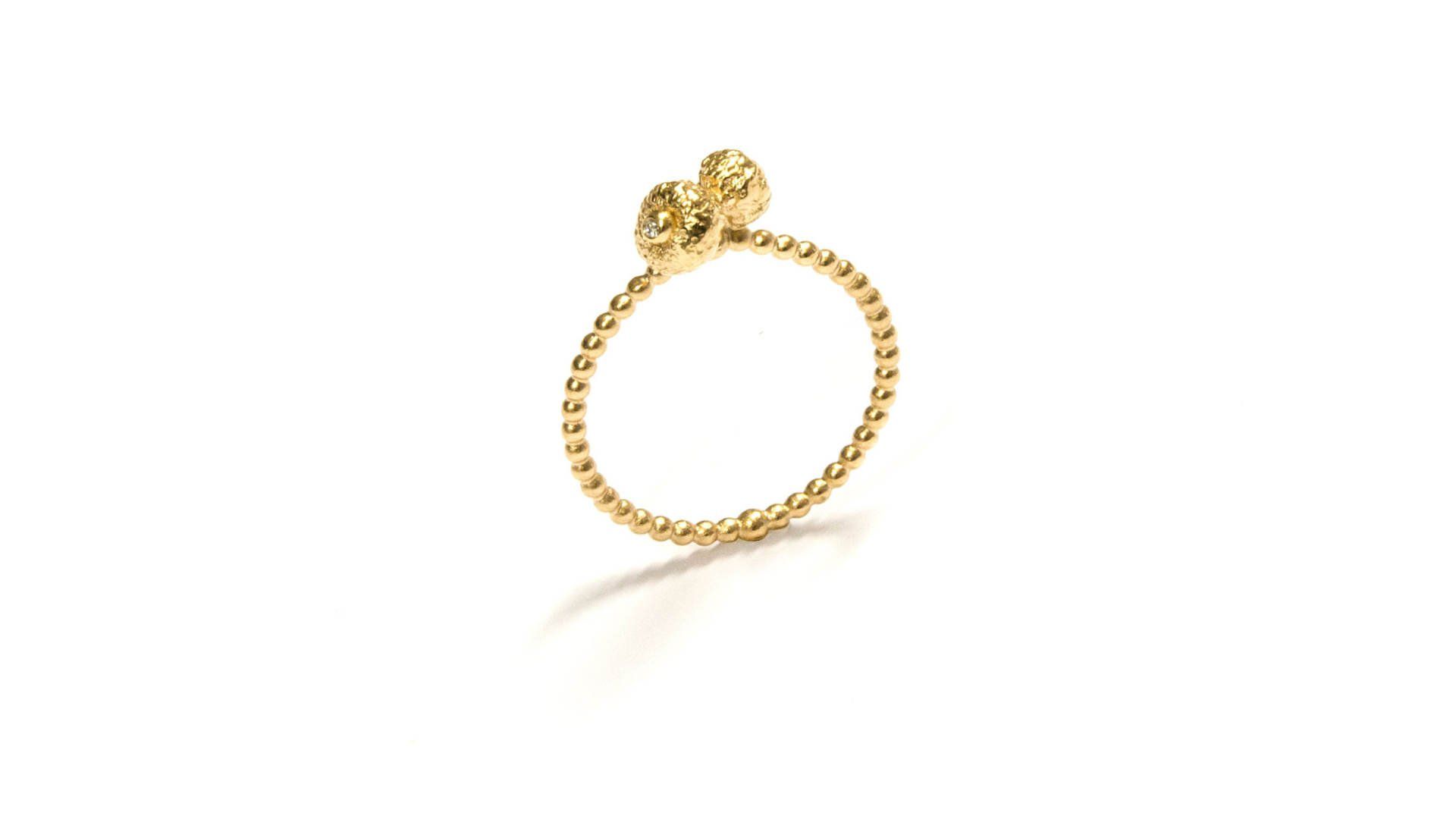 750/ Roségold, Brillant weiß twvsi je 0,0022 ct