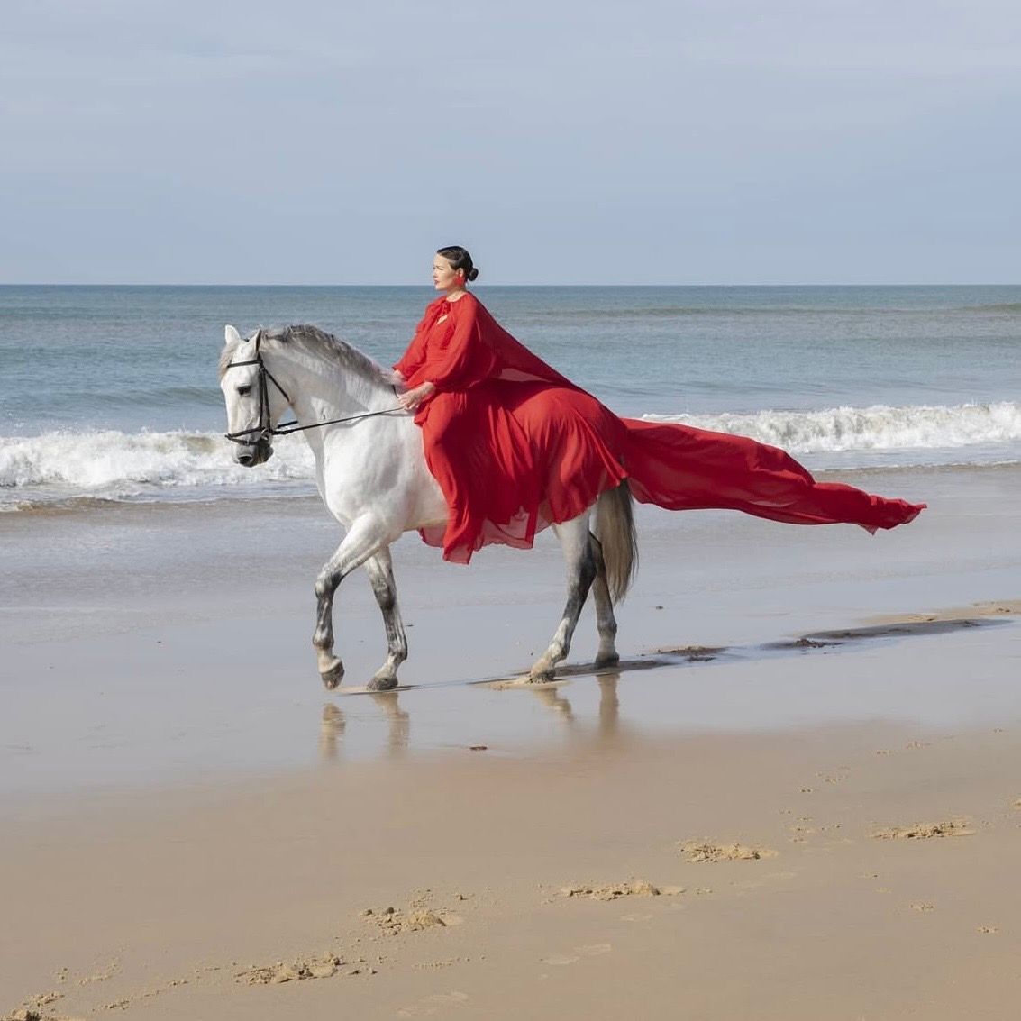 Sesiones de fotos profesionales con caballo en Doñana Hipica el Pasodoble en Matalascañas
