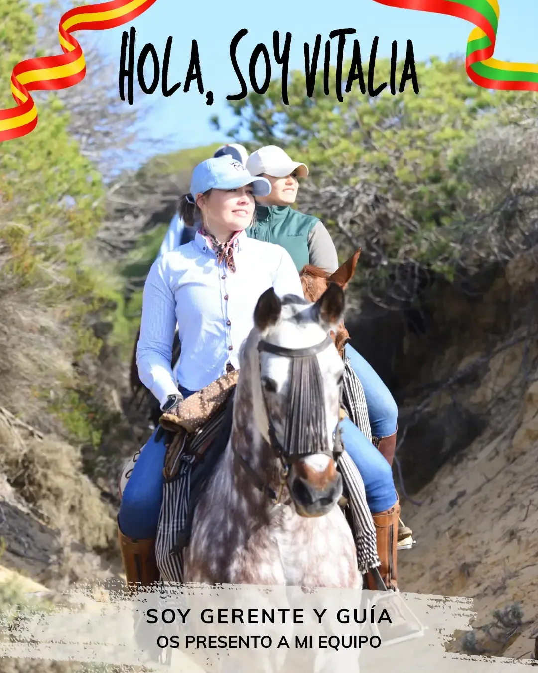 Vitalia, gerente y guía de Doñana hipica el Pasdoble en Matalascañas