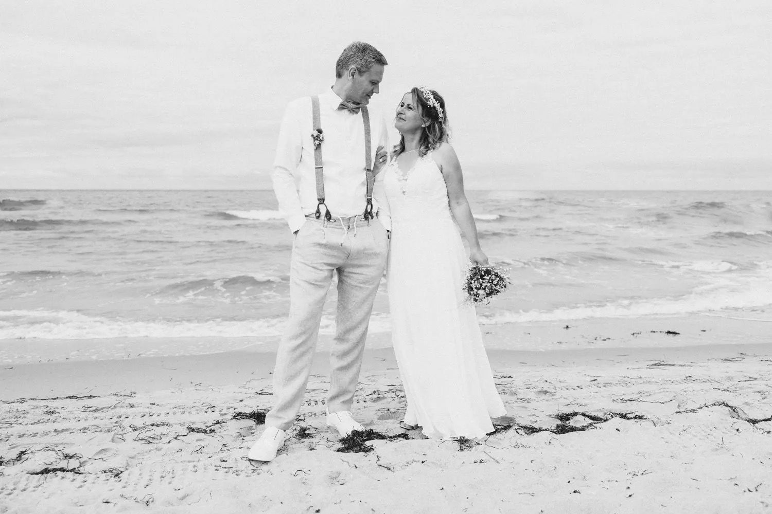 Hochzeit am Ostseestrand von Ahrenshoop.