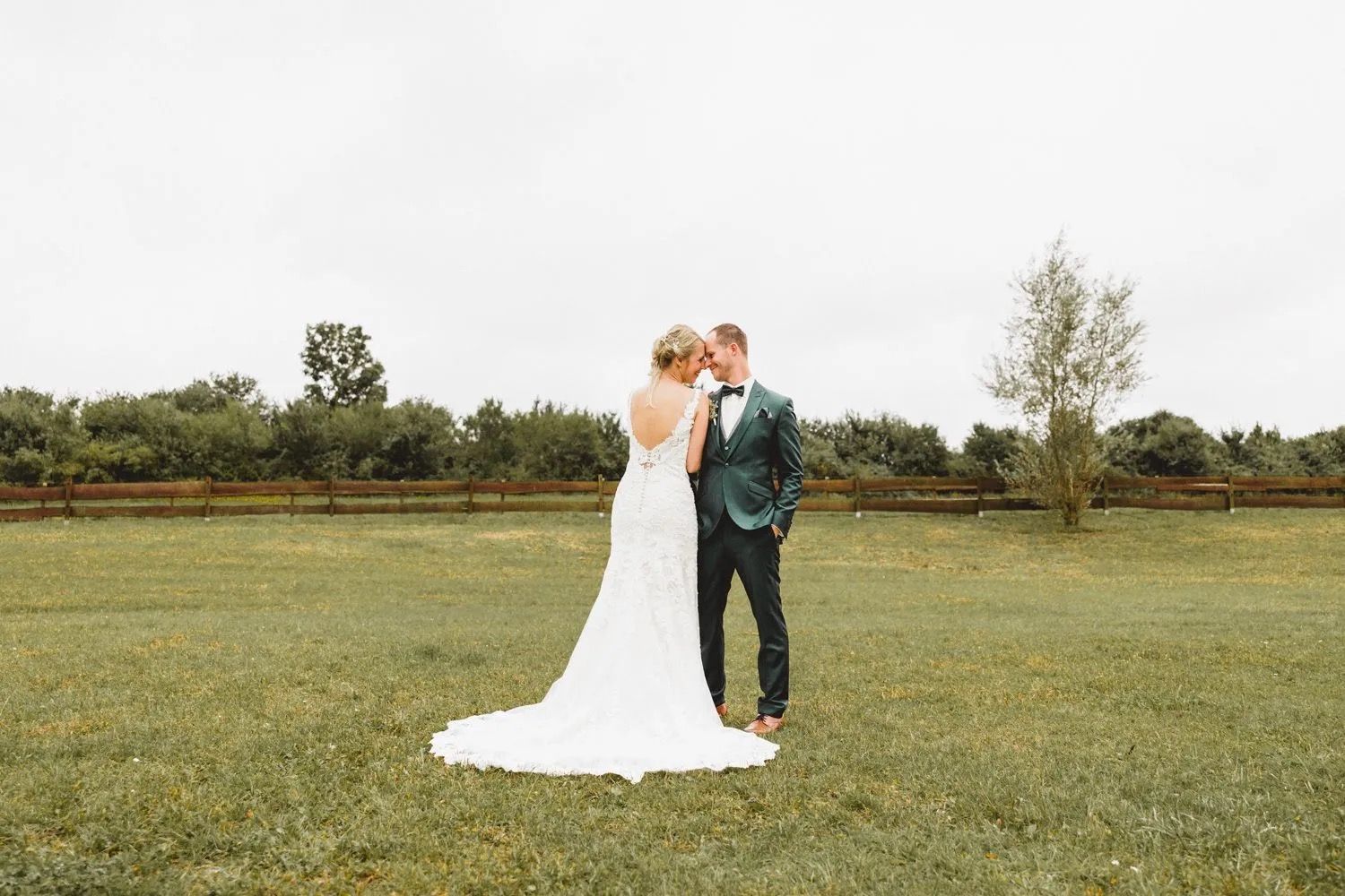 Brautpaar am Golchener Hof.