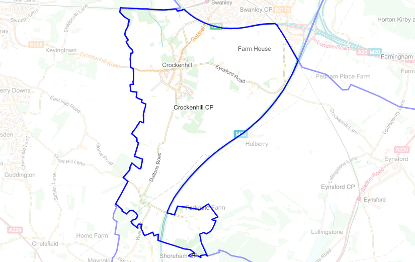 Crockenhill boundary photograph