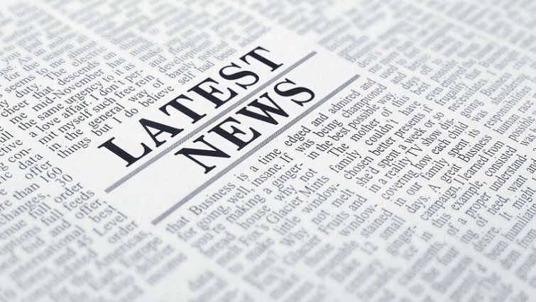 Generic image showing newspaper print and the words Latest News