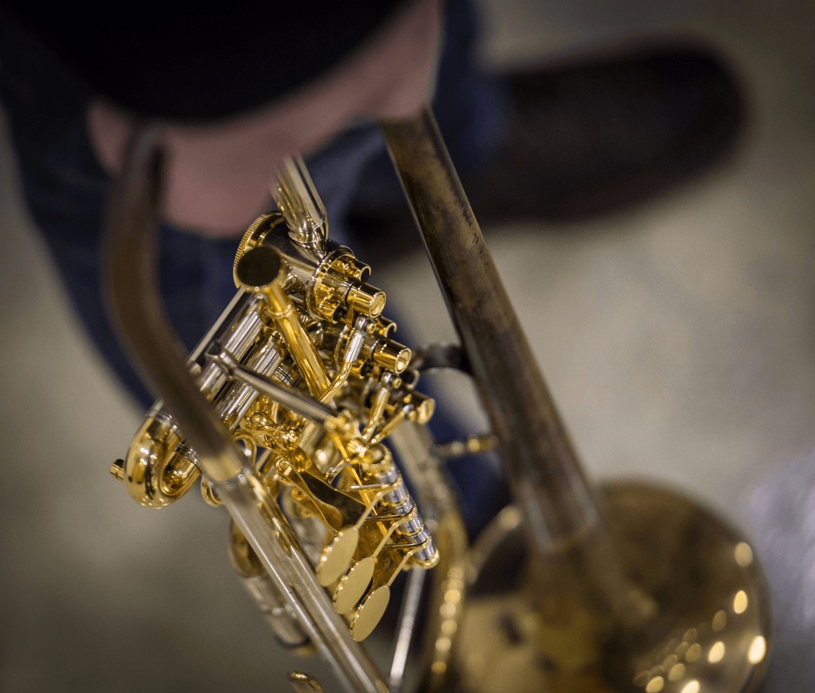 Kordick handmade brass Konzerttrompete Austria roh mit vergoldeten Kleinteilen