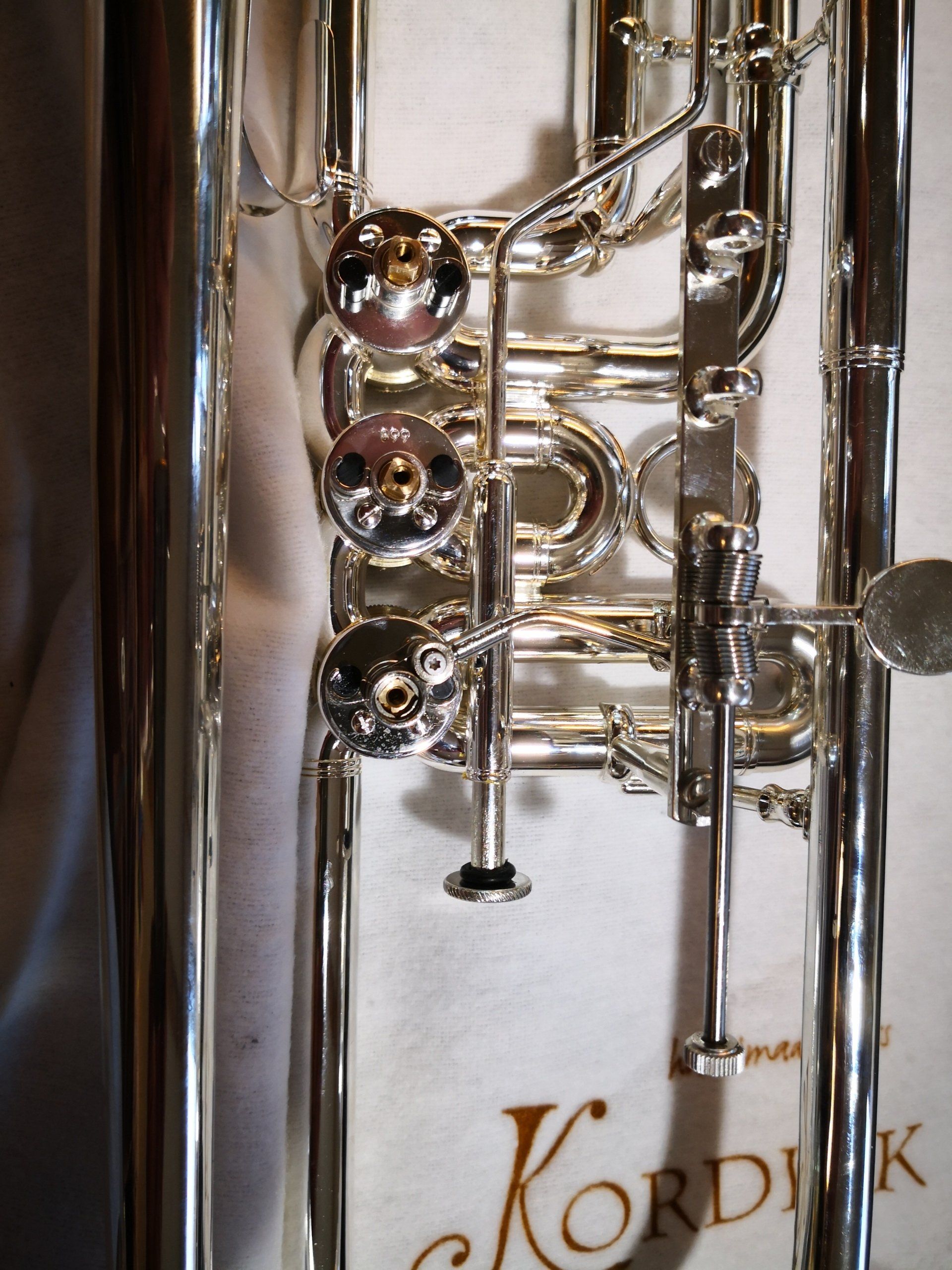 Kordick handmade brass Konzerttrompete Austria versilbert Zusammenbau