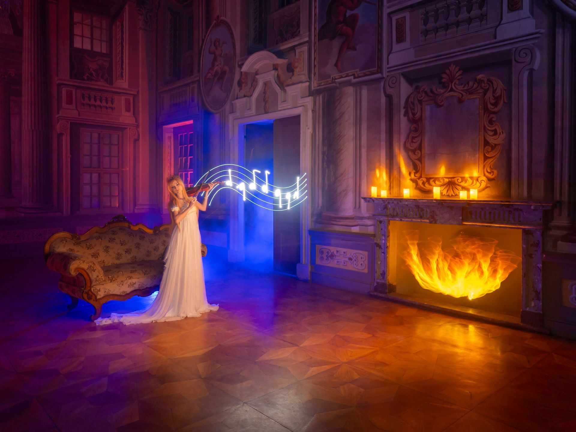 Lightpainting Fotografie Workshop mit Langzeitbelichtung und LED-Licht