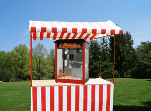 Fun Food Stand Popcorn Popcornmaschine Zuckerwatte Verleih mieten ausleihen Food Catering