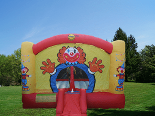 Hüpfburg Clown günstig mieten im Eventmodule Verleih Huepfburg Clown mieten im Verleih Huepfburgenverleih Vermietung Frankfurt Maedchen und Jungen