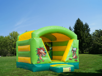 Hüpfburg Dschungel günstig mieten im Eventmodule Verleih Kleine Huepfburg Dschungel Dschungelparty Kindergeburtstag Jungle mieten im Verleih der Spassfabrik in Frankfurt