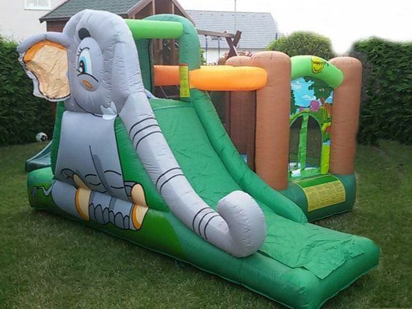 Hüpfburg Elefant mit Rutsche günstig mieten im Hüpfburgen Verleih Huepfburg Elefant mit Rutsche mieten Giessen Wetzlar Huepfburgen Verleih in der Nähe Elefant