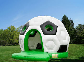 XL Fußball Hüpfburg günstig mieten im Eventmodule Verleih Huepfburg XL Fussball mieten im Verleih Huepfburgenverleih Vermietung Fussballhüpfburg Erwachsene Kinder Unterhaltung Attraktion