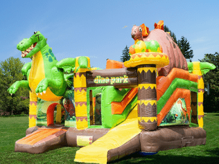 Hüpfburg Dino günstig mieten Dinosaurier Verleih XXL Huepfburg Dino mieten im Verleih Huepfburgenverleih Vermietung Dinosaurier Wiesbaden