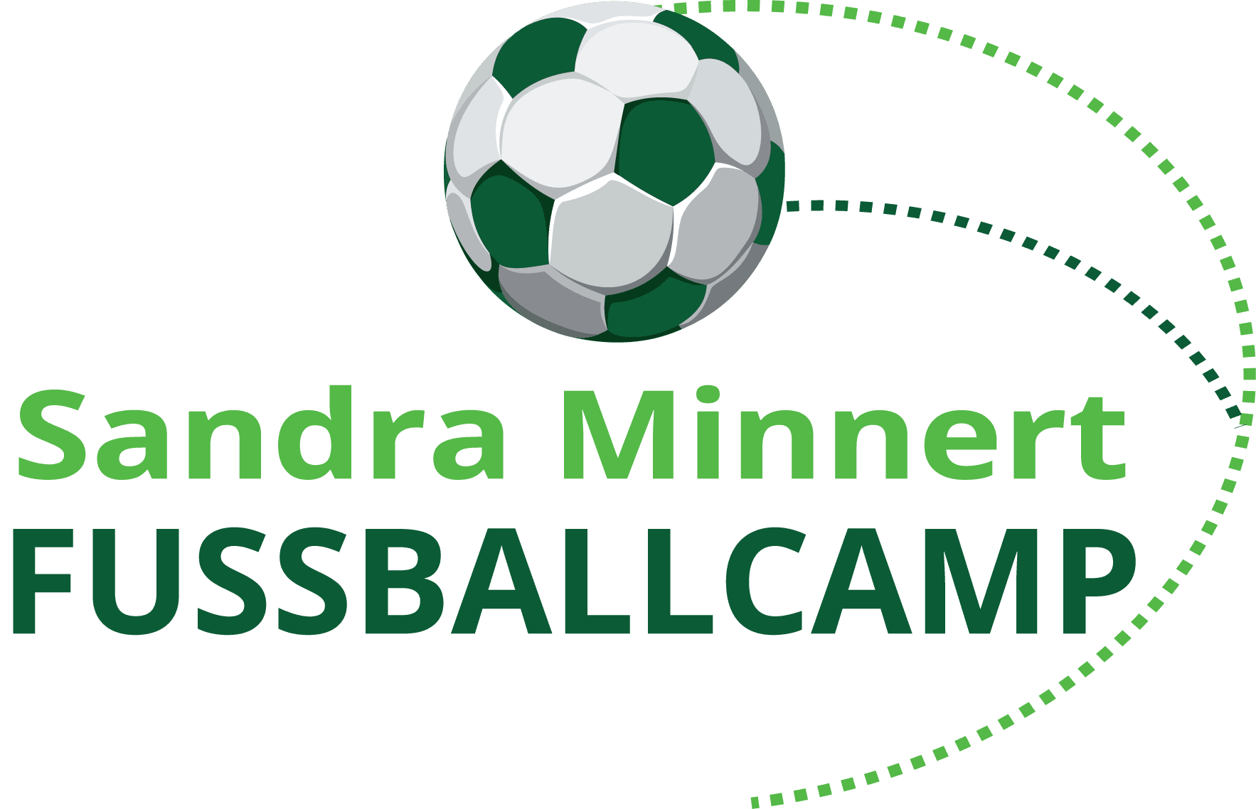 Besuchen Sie die Seite unserer Fussballschule! Sandra Minnert Fussballcamp Eventmodule Verleih Fussballschule