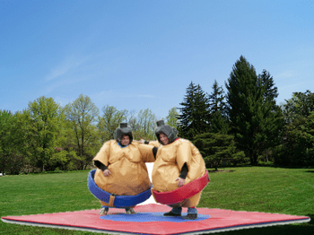 Sumo Ringen mieten Sumo Ringen Wettkampfmodul mieten Eventmodule Verleih Spassfabrik Echzell Sandra Minnert Eventverleih Frankfurt