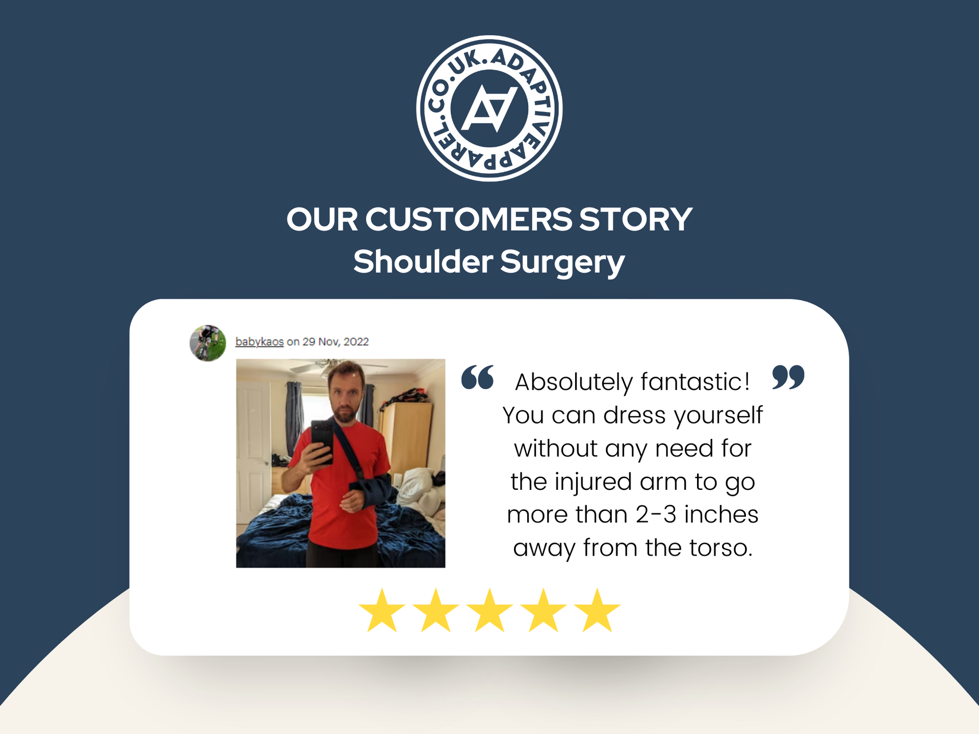 Customers Story Shoulder Surgery
