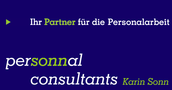 Ihr Partner für die Personalarbeit: personnal consultants Karin Sonn