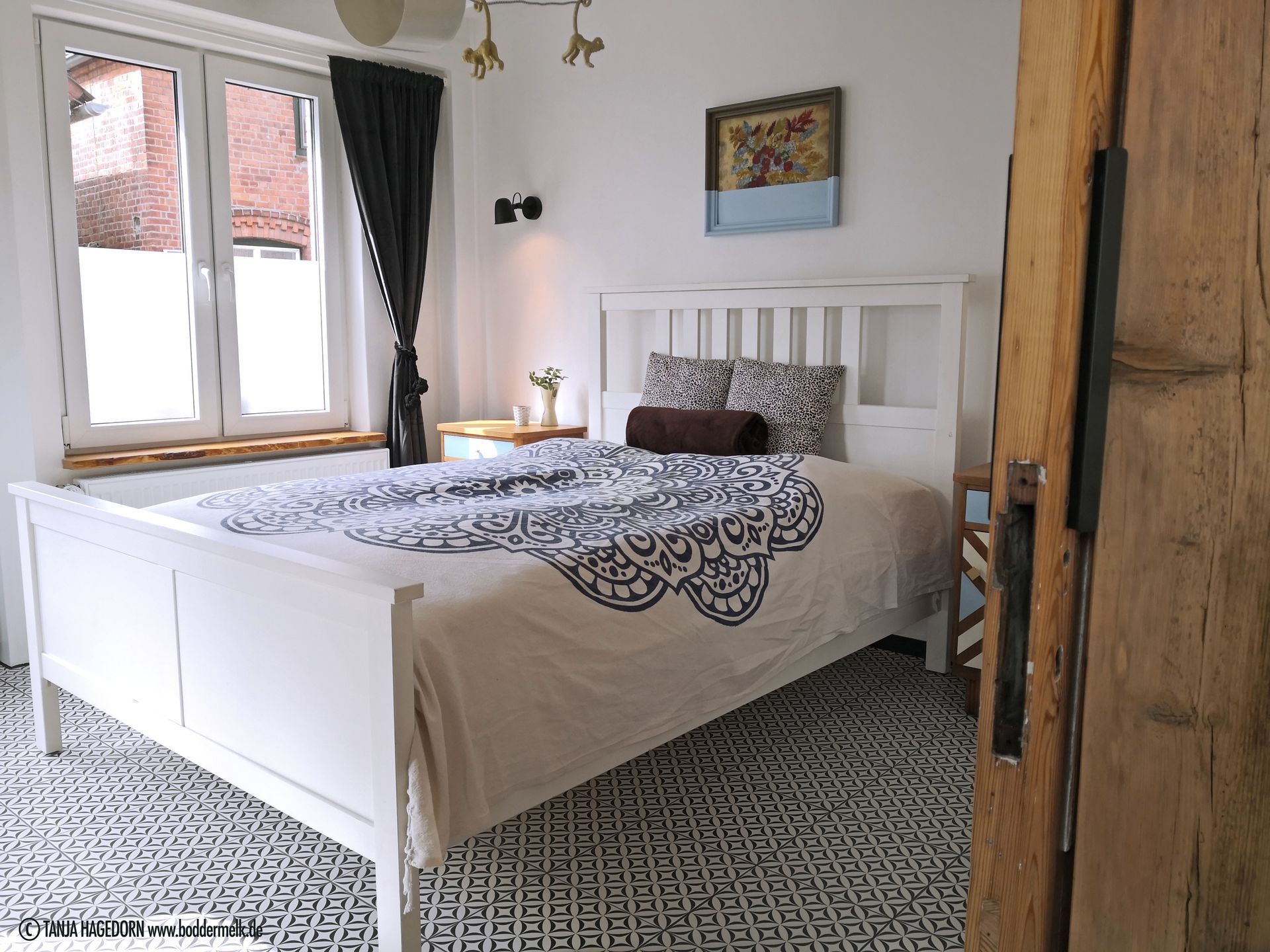 Schlafzimmer, Milchladen, Boddermelk, Oberndorf/Oste, Ferienhaus, Fewo