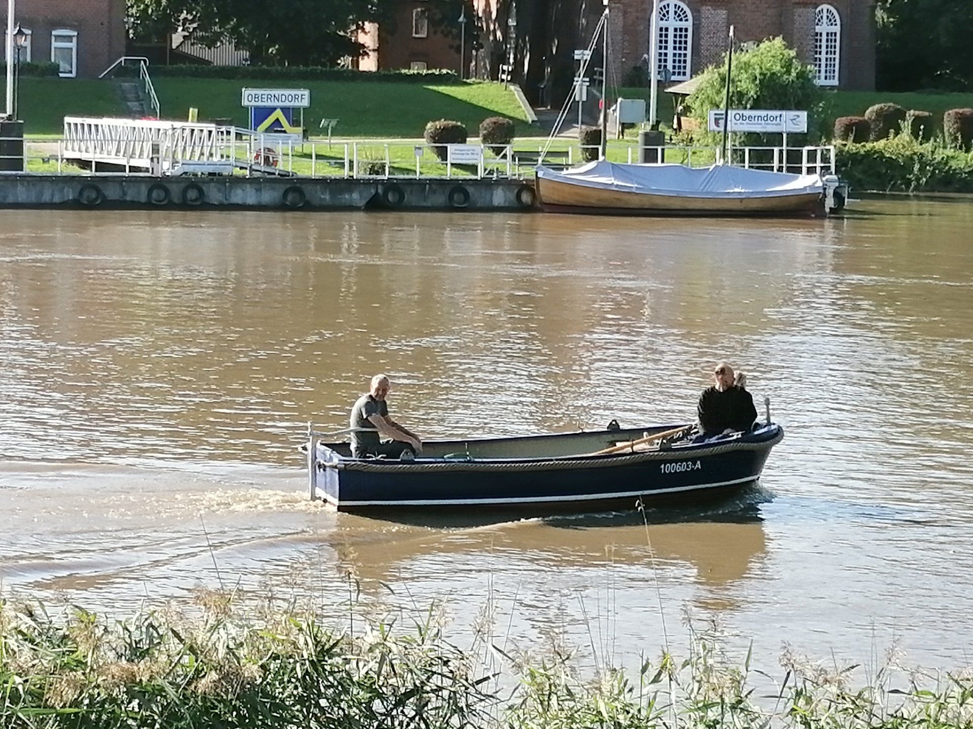 Flussfahrt, Bootstour, Oberndorf, Oste, Tuckerboot,