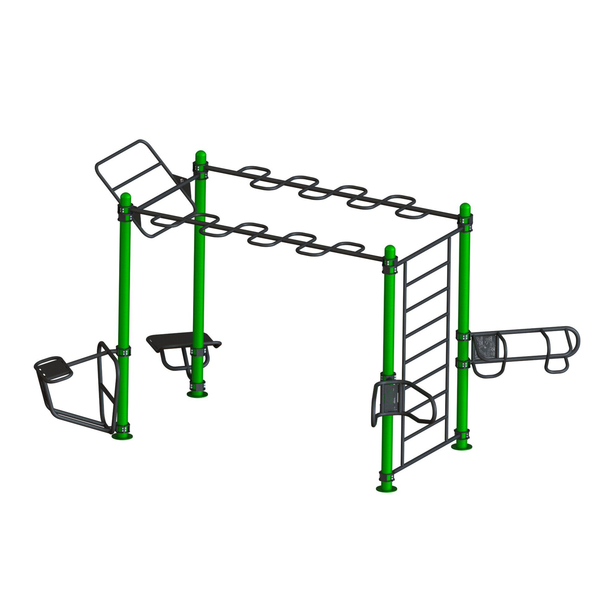 OPTELE-3001076 OptiFit Element Outdoor Fitness Station 1 OPTELE-3001076 OptiFit Element Outdoor Fitness Station 1