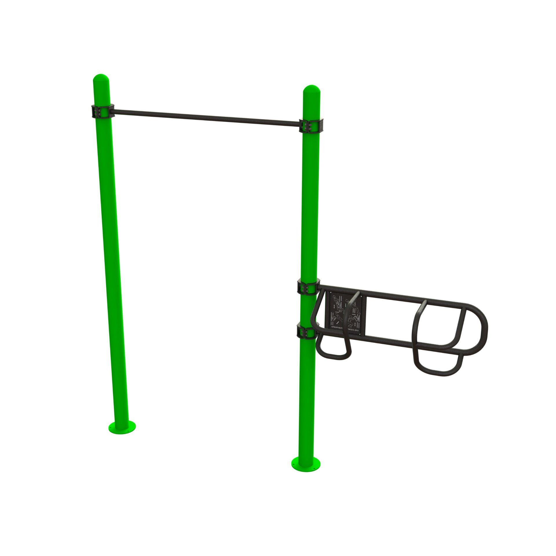 OPTELE-3003820 OptiFit Element Outdoor Fitness Station 2 OPTELE-3003820 OptiFit Element Outdoor Fitness Station 2