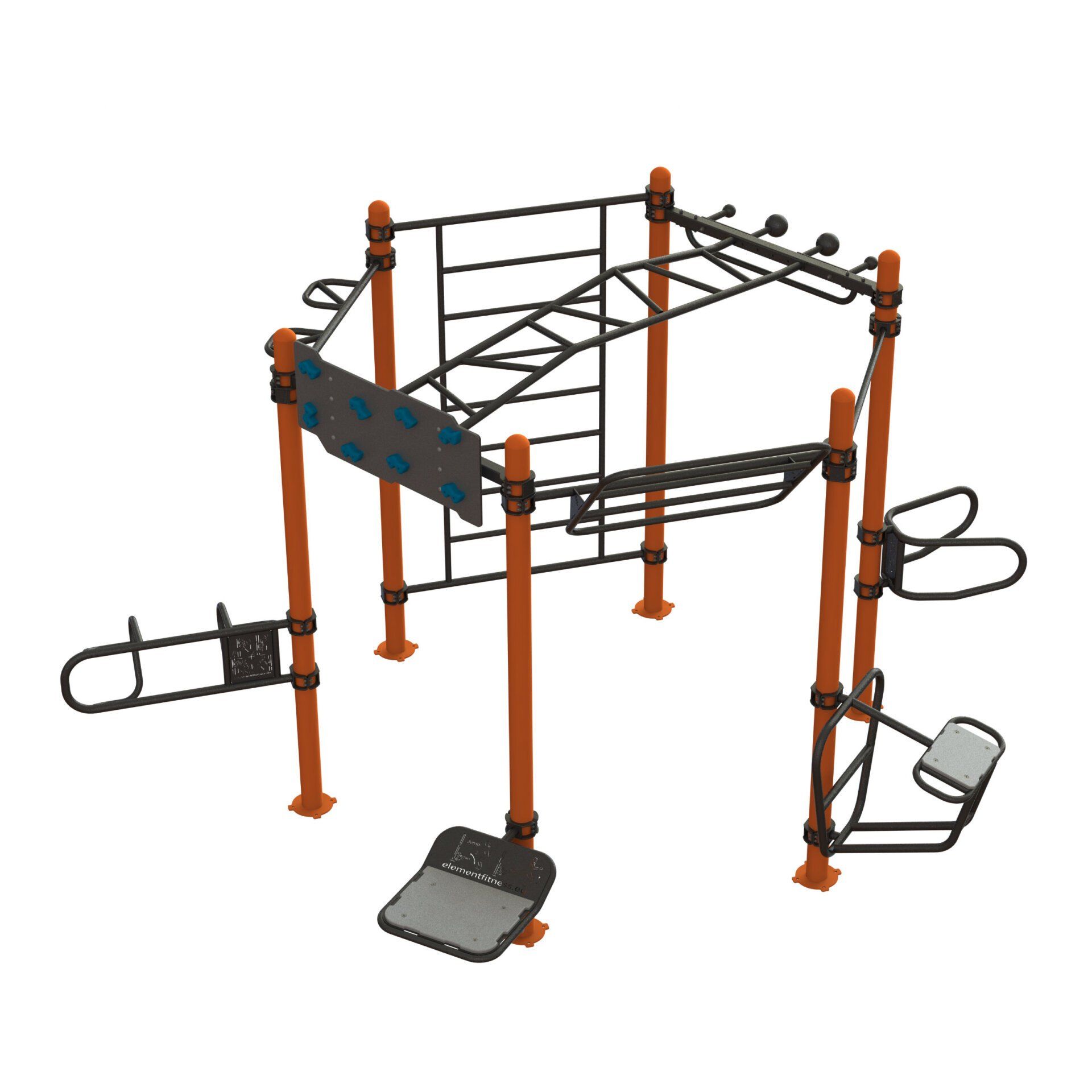 OPTELE-3003870D4 OptiFit Element Outdoor Fitness Station 5 OPTELE-3003870D4 OptiFit Element Outdoor Fitness Station 5