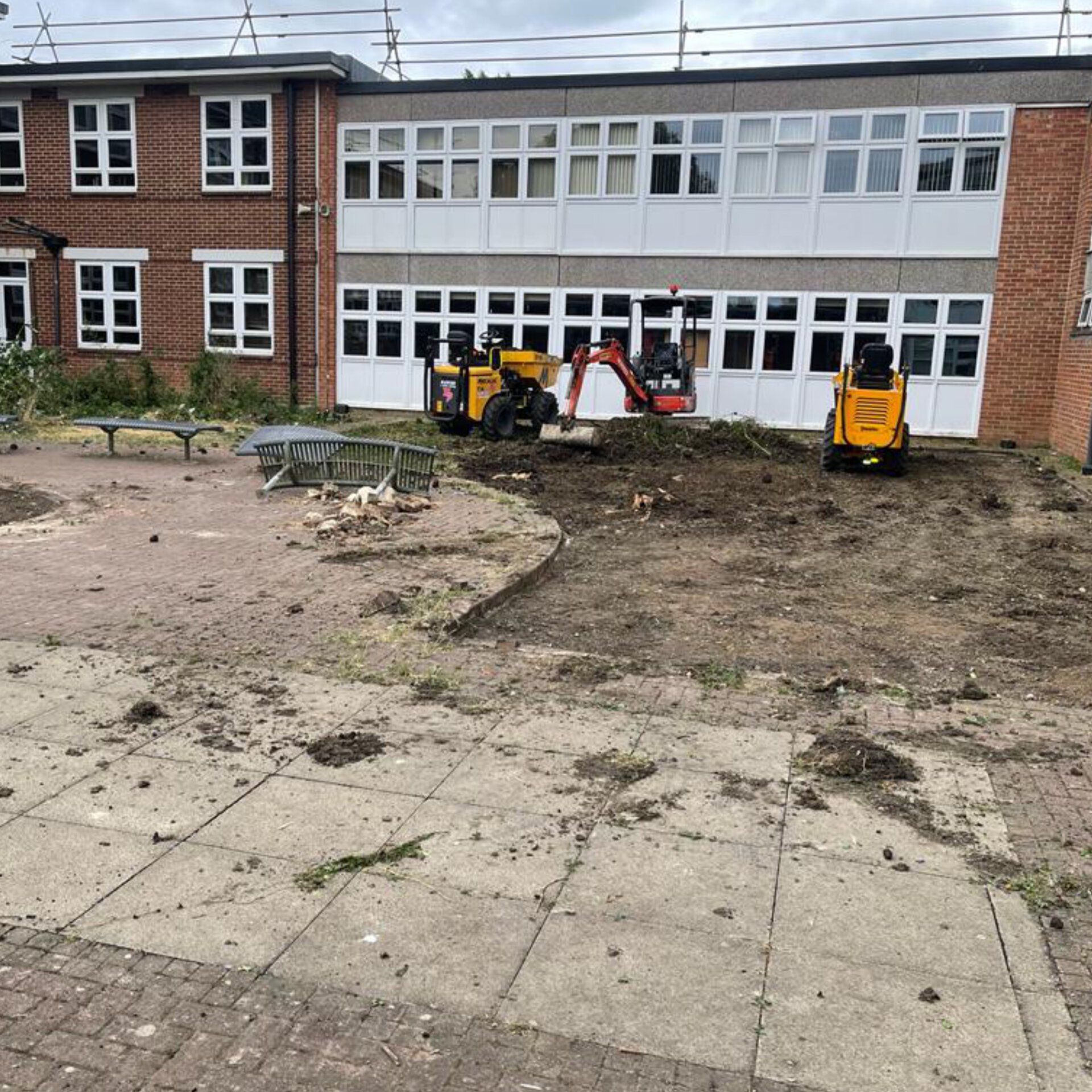 Demolition and remove of overgrown scrub area