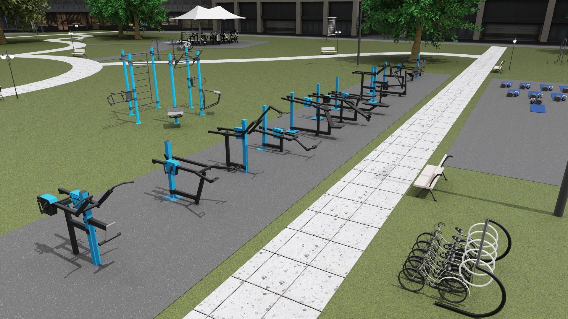 Outdoor Fitness Concepts Training Parks 24-7 and all year outdoor fitness solutions
