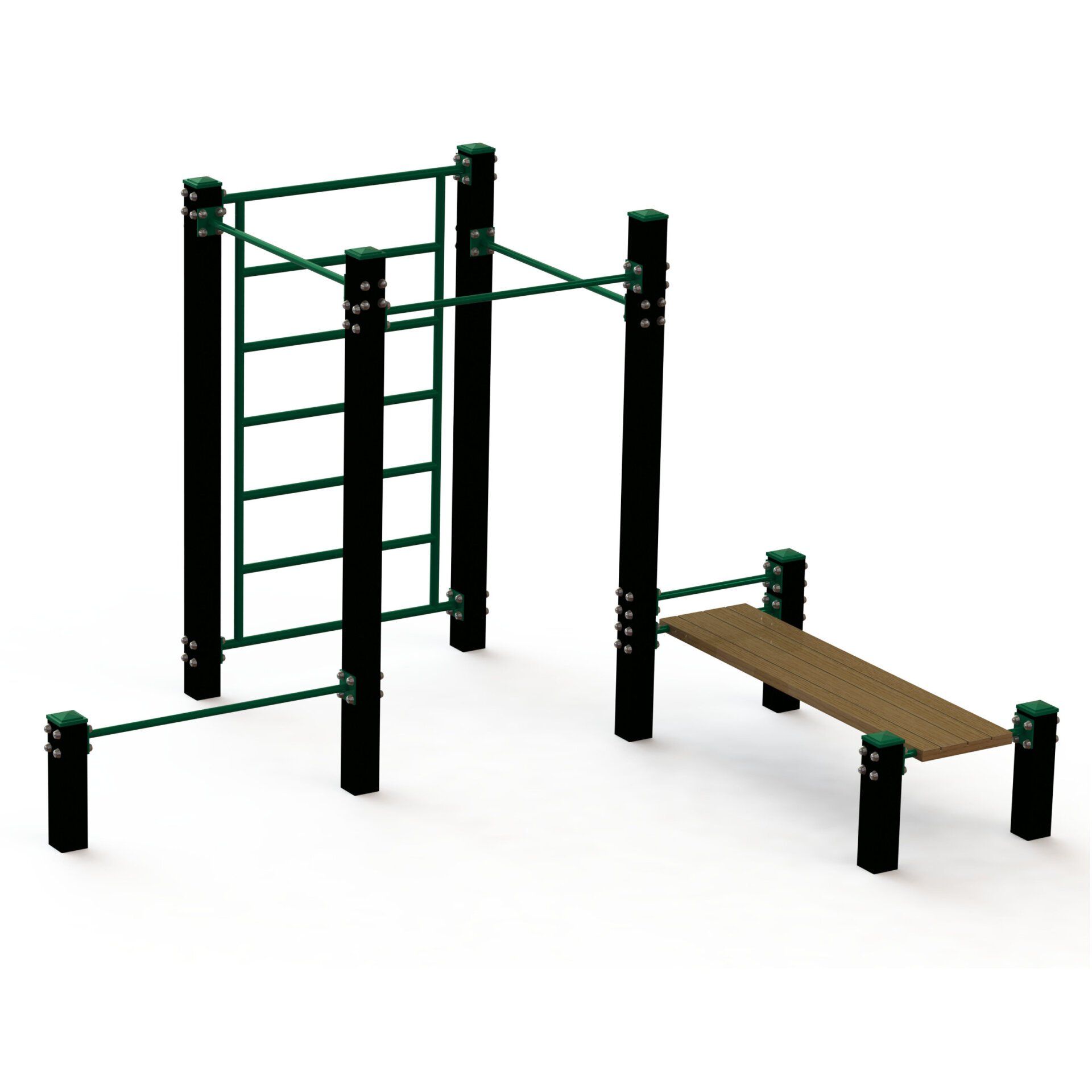 OPTAGI-007 OptiFit Agile Outdoor Classic Bench Station OPTAGI-007 OptiFit Agile Outdoor Classic Bench Station