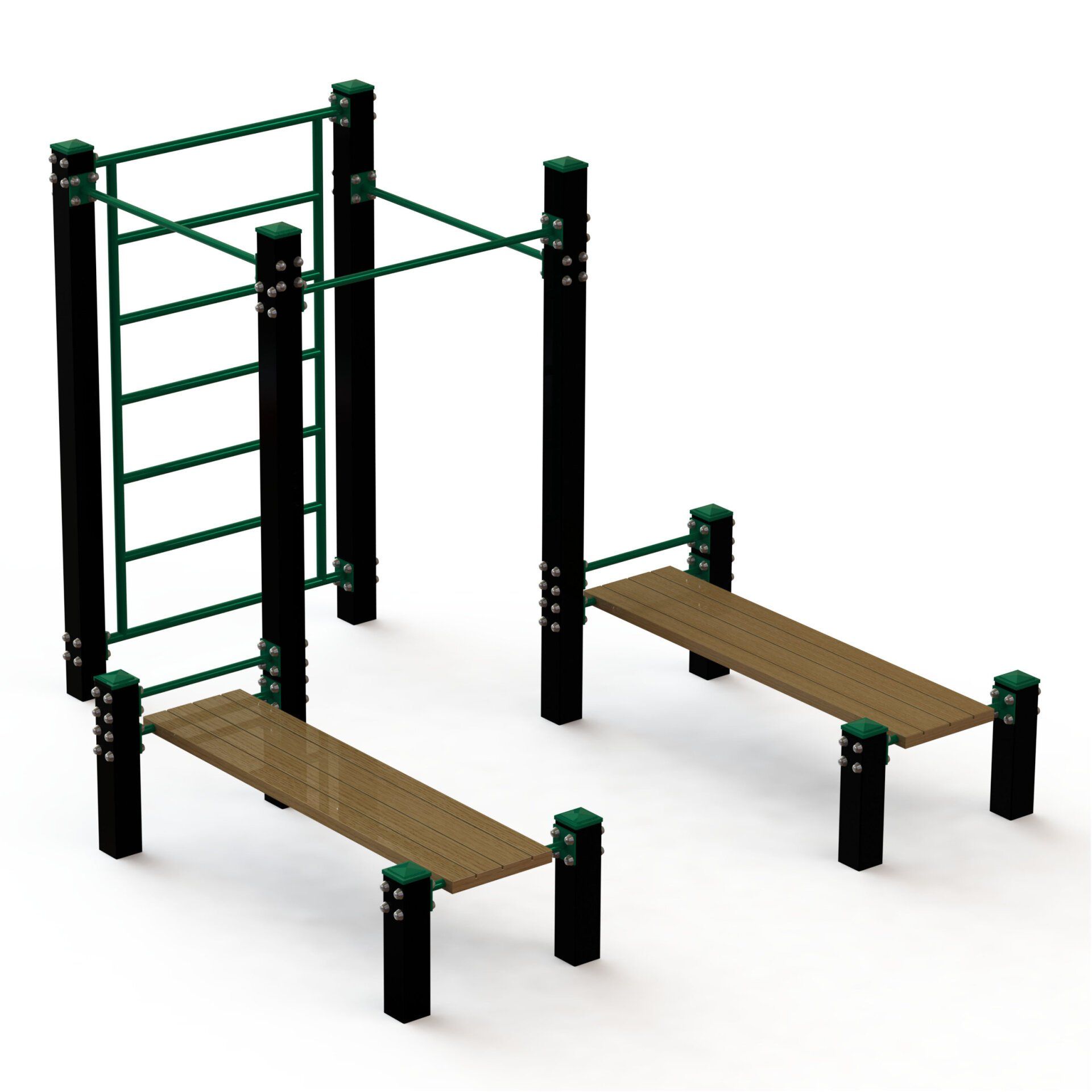 OPTAGI-008 OptiFit Agile Outdoor Multi-Bench Station OPTAGI-008 OptiFit Agile Outdoor Multi-Bench Station