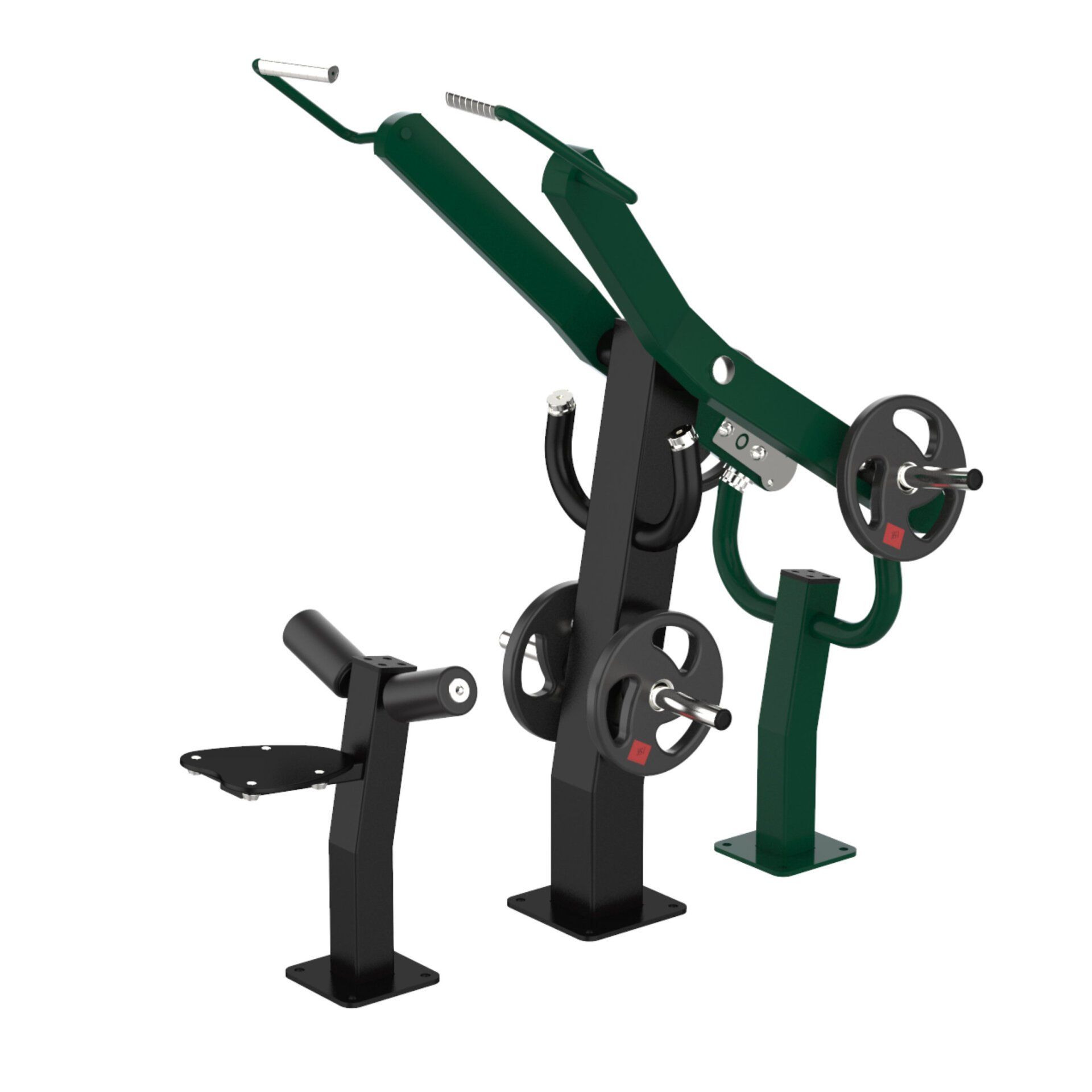OPTEXI-004 OptiFit Excite Outdoor Plate Loaded Lat Pulldown