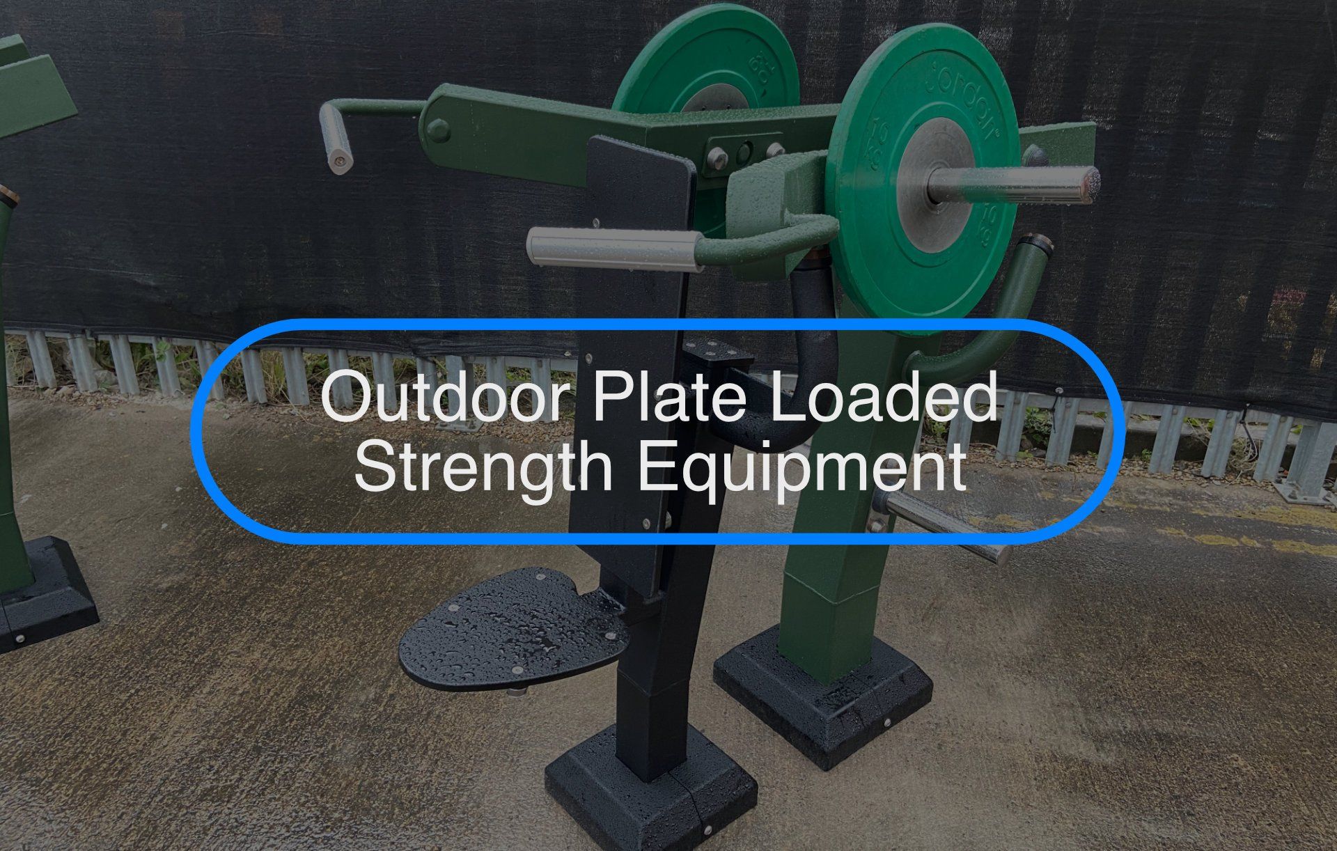 Outdoor power racks stands and outdoor benches