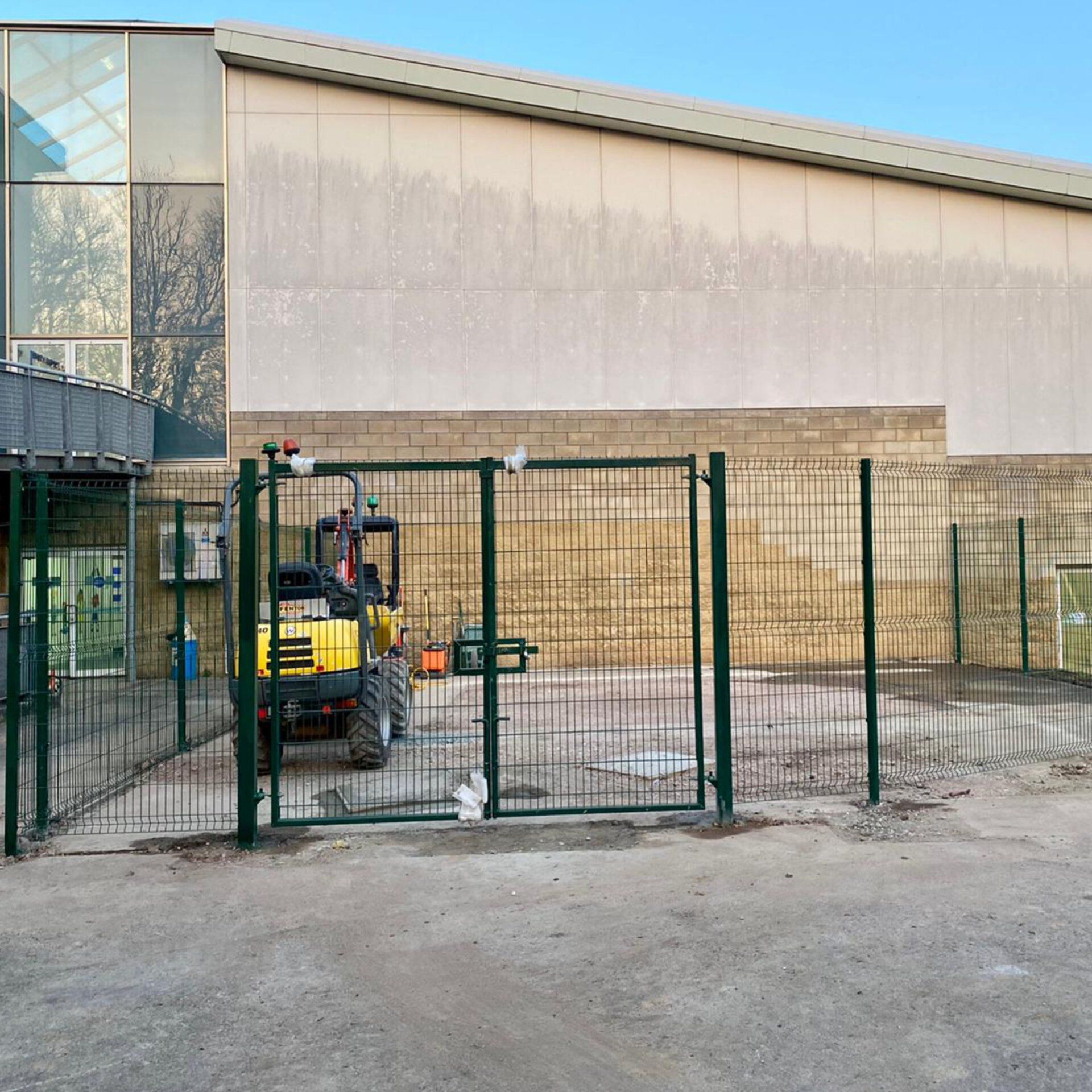 The New Fence, Gates and Equipment Foundations - Guildford Spectrum Outdoor Fitness Area