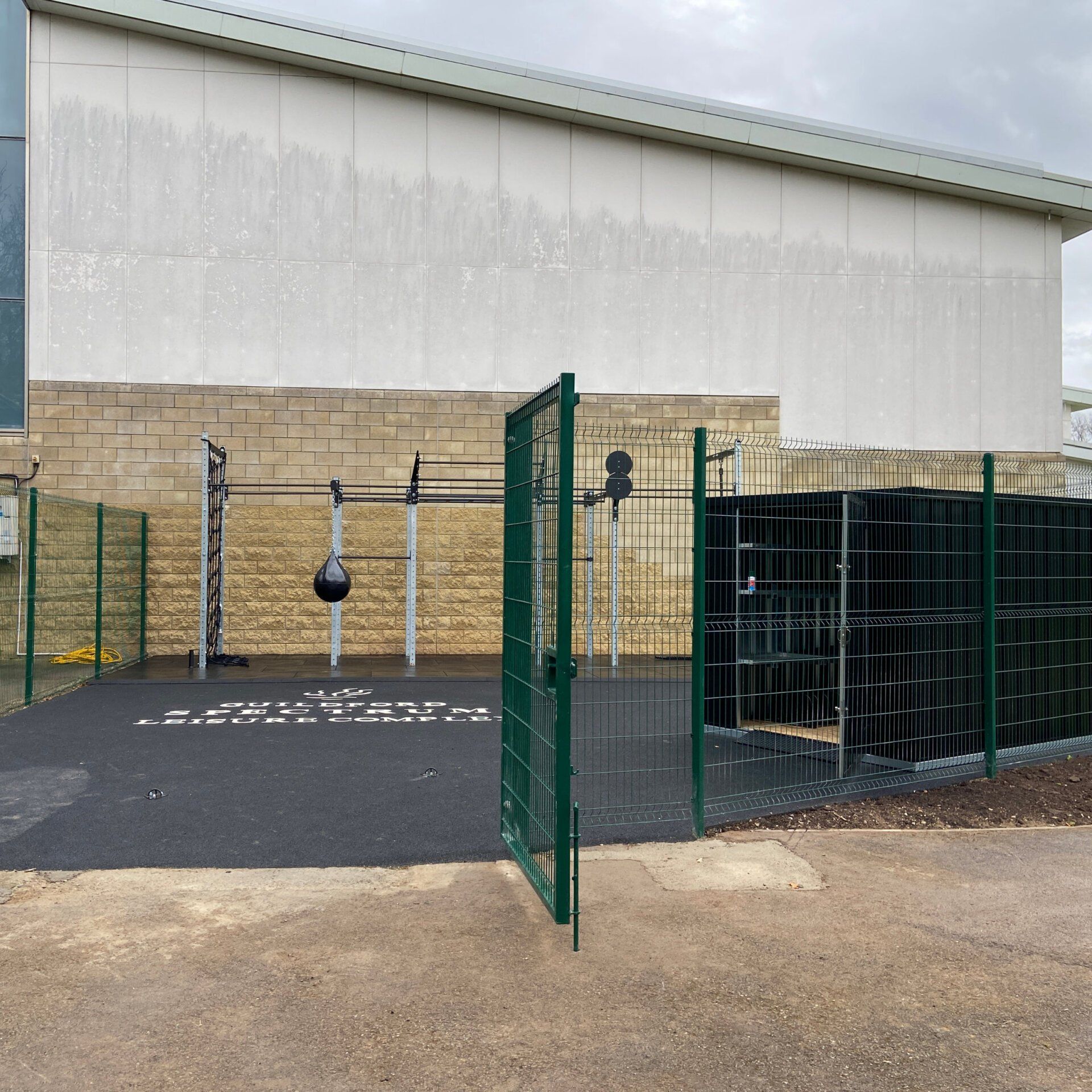 Completed Area With 3m Storage Unit - Guildford Spectrum Outdoor Fitness Area