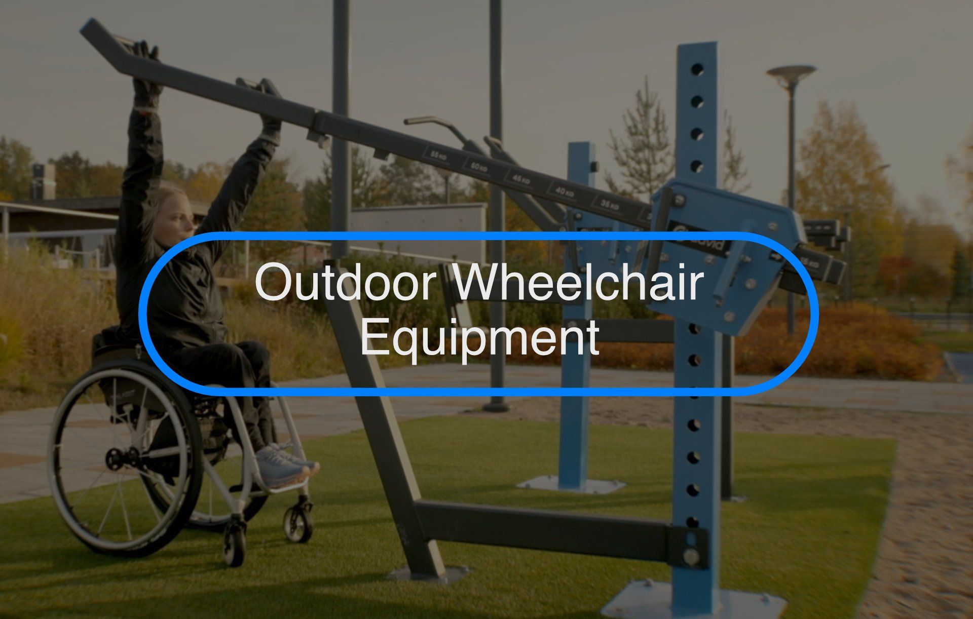 Outdoor wheelchair fitness equipment Outdoor wheelchair fitness equipment