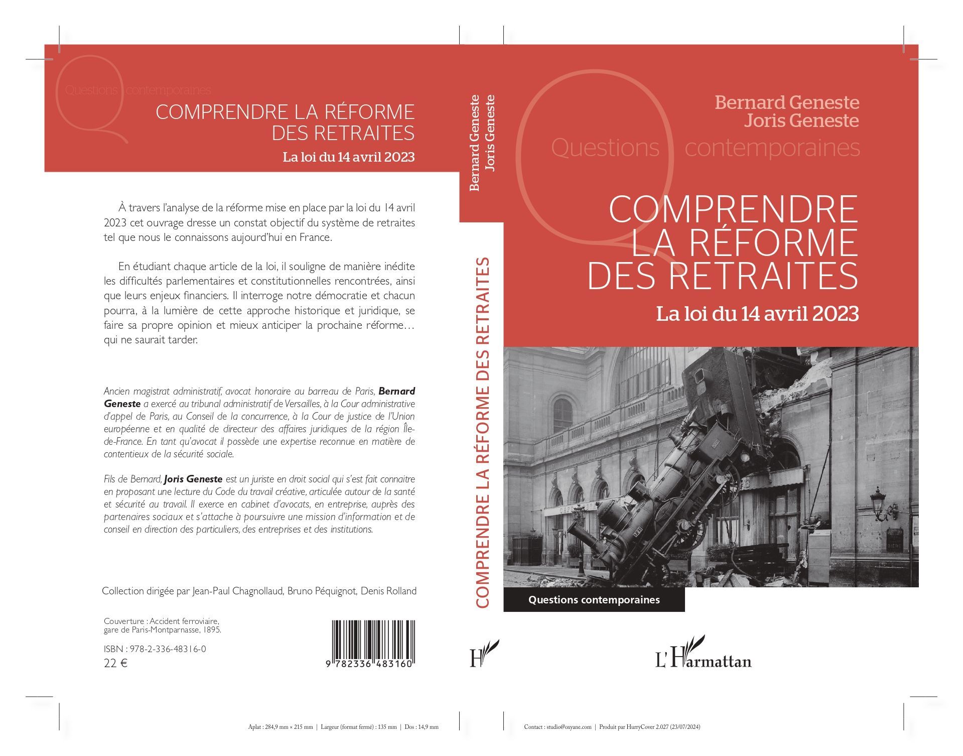 Reforme des retraites, comprendre la réforme des retraites, loi du 14 avril 2023, bernard geneste, joris geneste, éditions l'harmattan