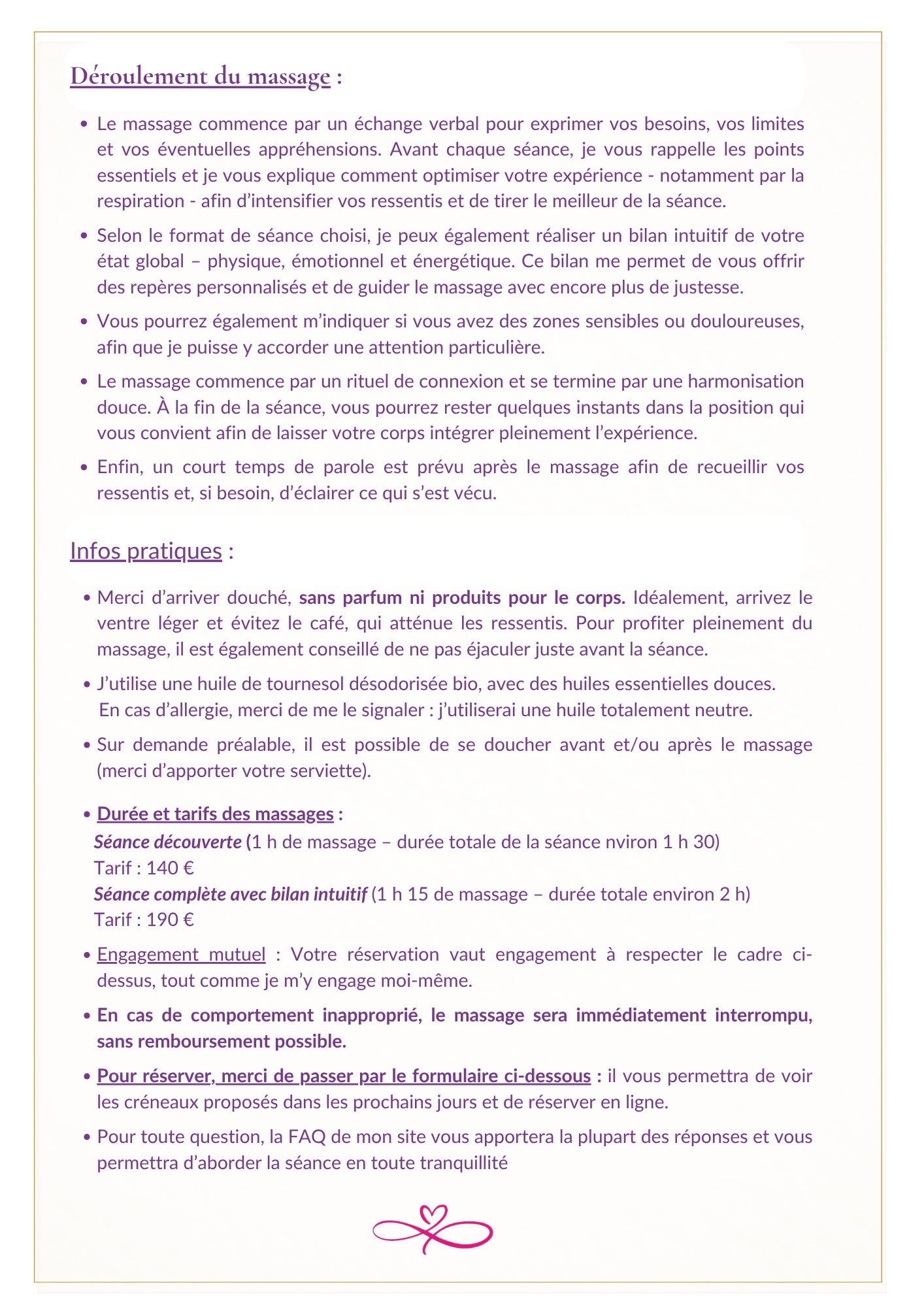 Déroulement du massage tantrique Déroulement du massage tantrique CœurAccords – approche consciente en Drôme près de Valence