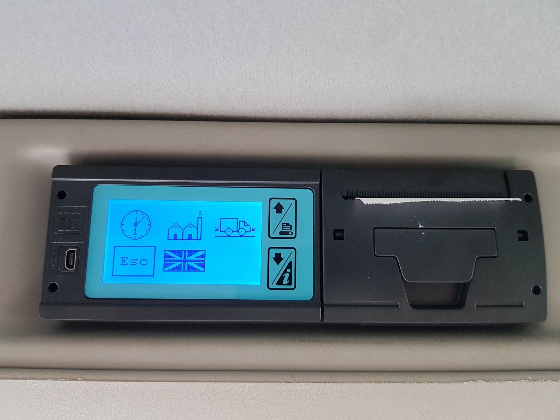 Temperaturschreiber mit Touch für Radio DIN-Schacht