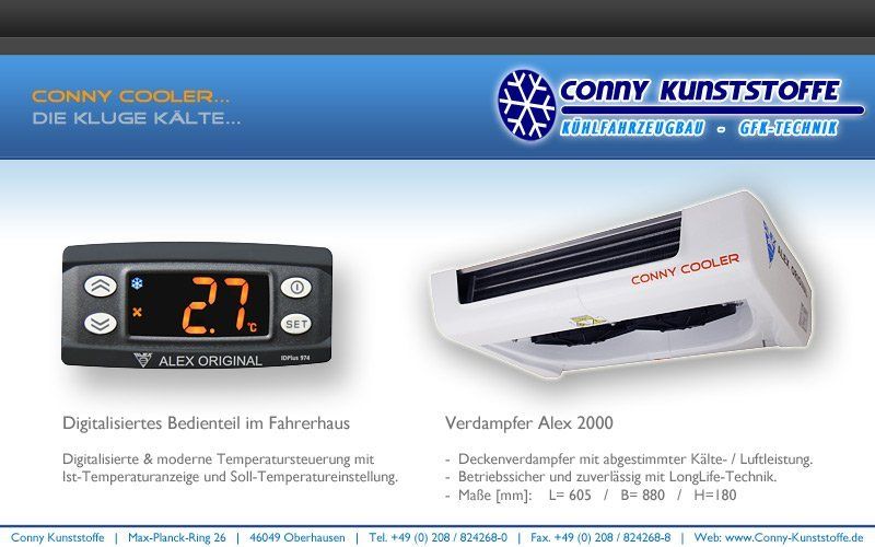 Kühltransporter-Verdamper ALEX 2000