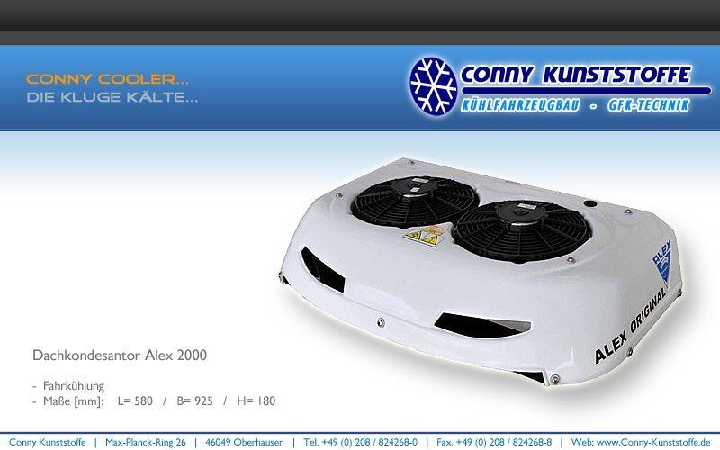 Kühltransporter - Dachkondensator ALEX 2000